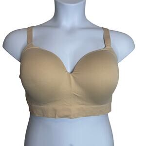 Truekind Supportive Comfort Wireless Shaping Bra Beige/Chai Size 2XL